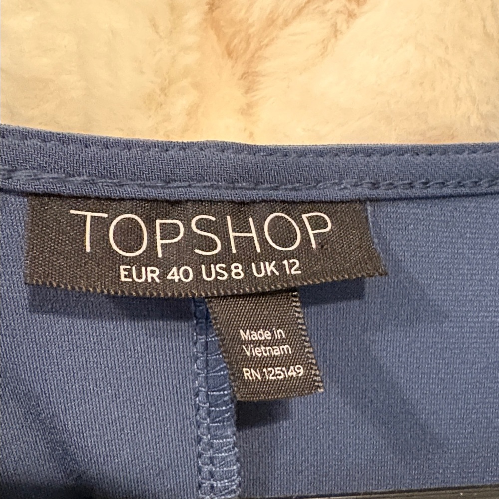 Topshop Midi Dress Knot Twist Front - Picture 3 of 3